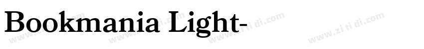Bookmania Light字体转换
